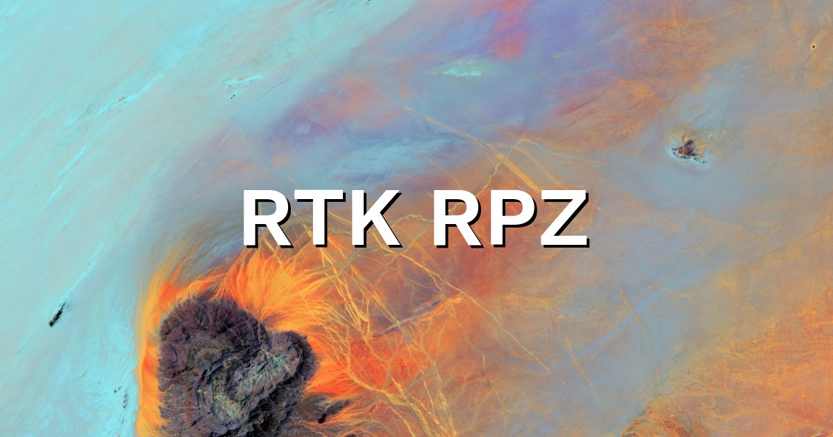 RTK RPZ - Tech lead systèmes embarqués - GEOFLEX